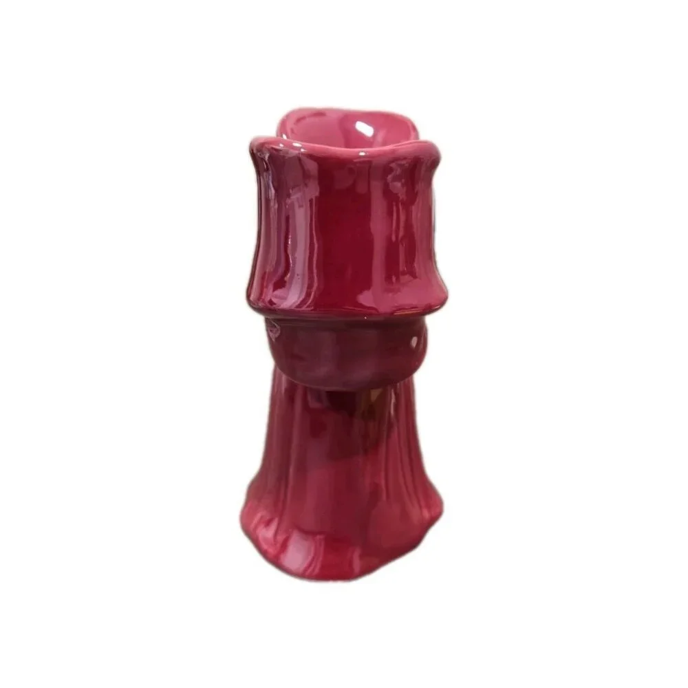 New Pink Opal Bow Bowknot Bowtie Candlestick Holder Stand Valentine’s Day Decor